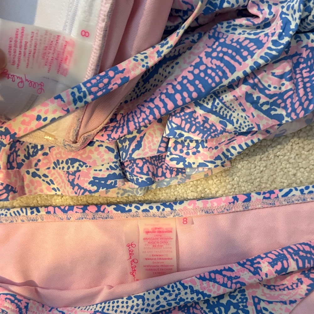 Lilly Pulitzer Coastal Blue Maybe Gator tankini - Picture 5 of 8